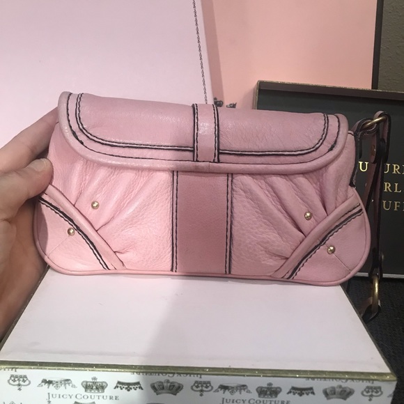 Juicy Couture vintage leather wristlet cow hide - Picture 2 of 11
